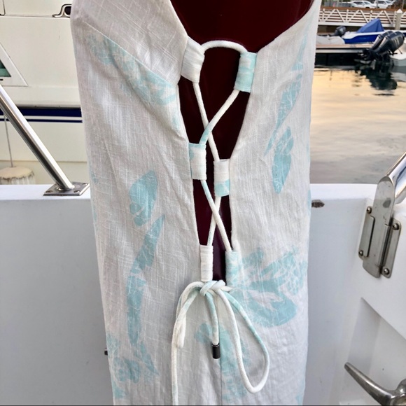 Free People Cotton Dress w floral print&side ties - Picture 3 of 5